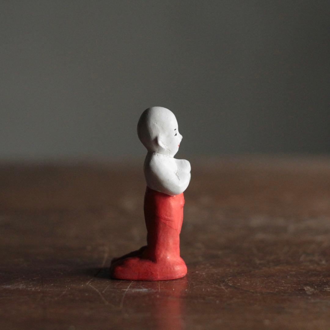 土人形 奉開眼 聖徳太子二歳像 四天王寺 古道具 アンティーク オブジェ