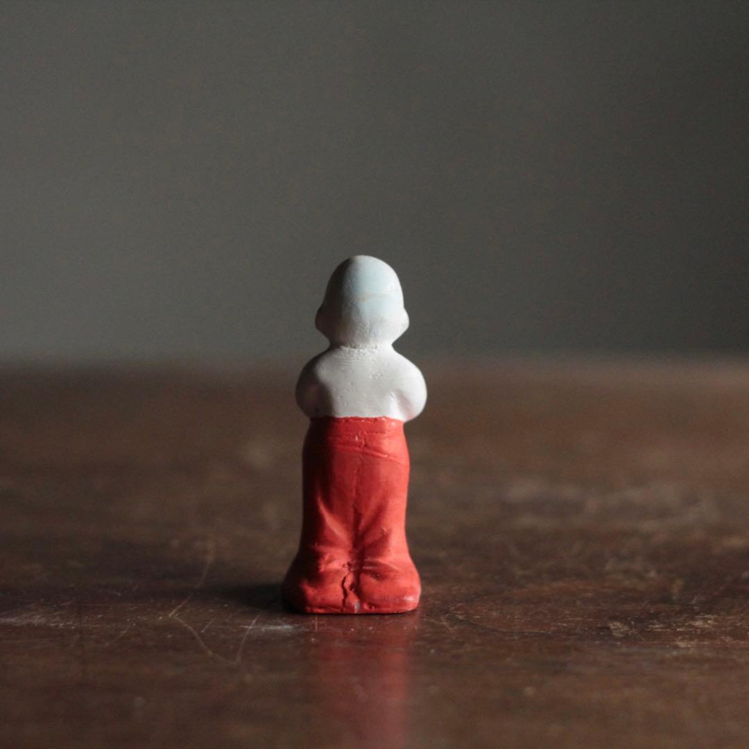 土人形 奉開眼 聖徳太子二歳像 四天王寺 古道具 アンティーク オブジェ