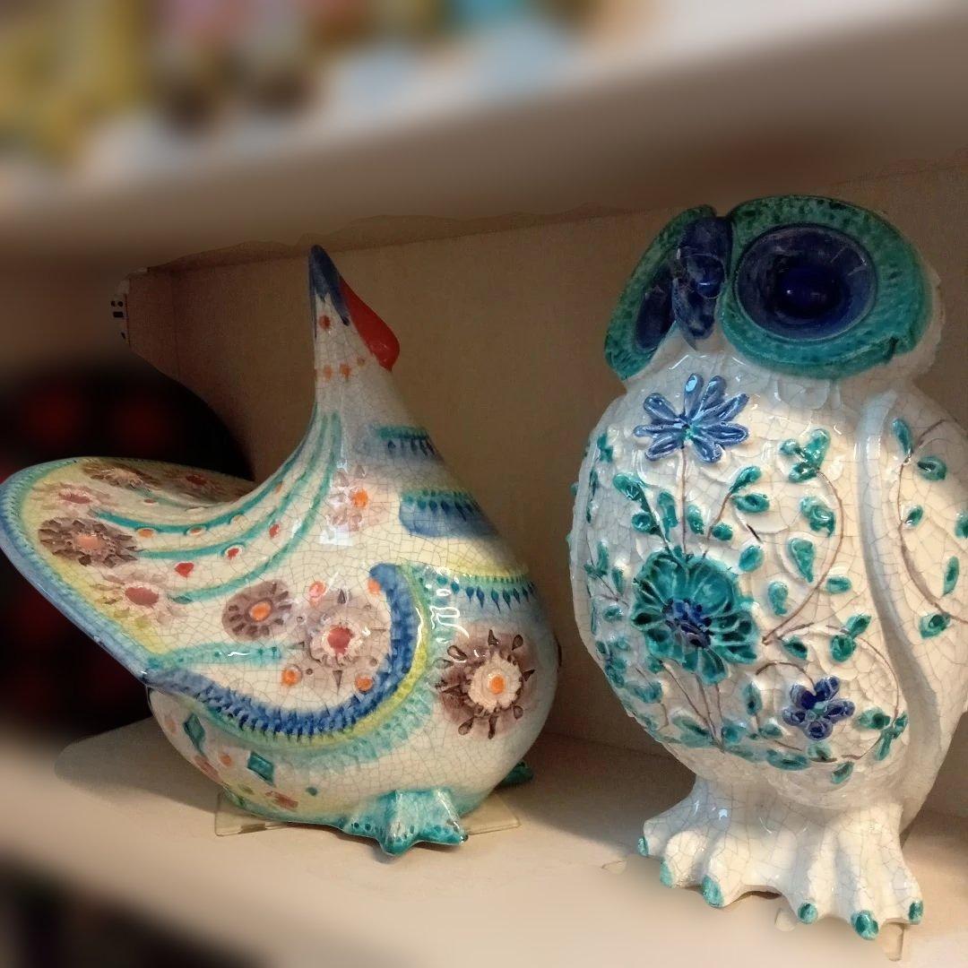 イタリア陶器　Alvino Bagni　ミッドセンチュリーデザイン