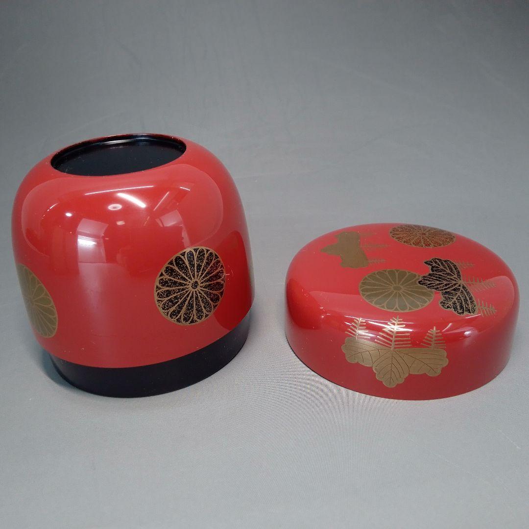 朱塗　高台寺　蒔絵　大棗