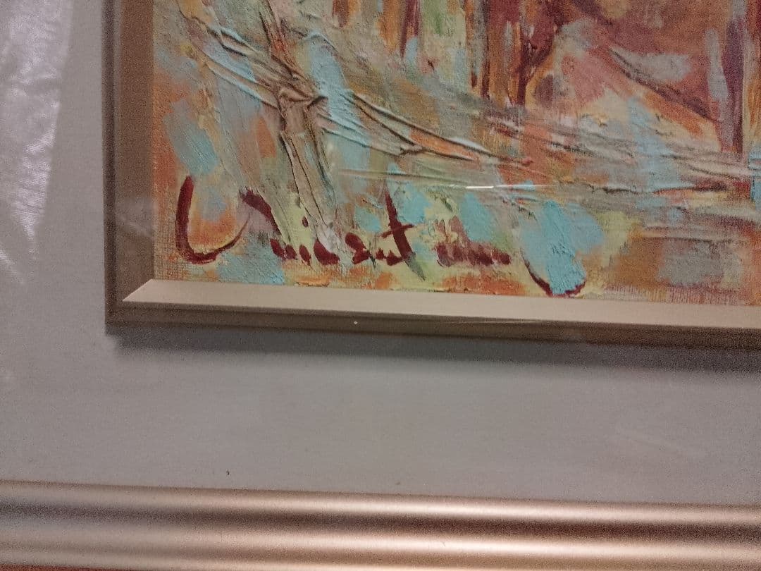 油絵. 　牛の群れ　サイズF8