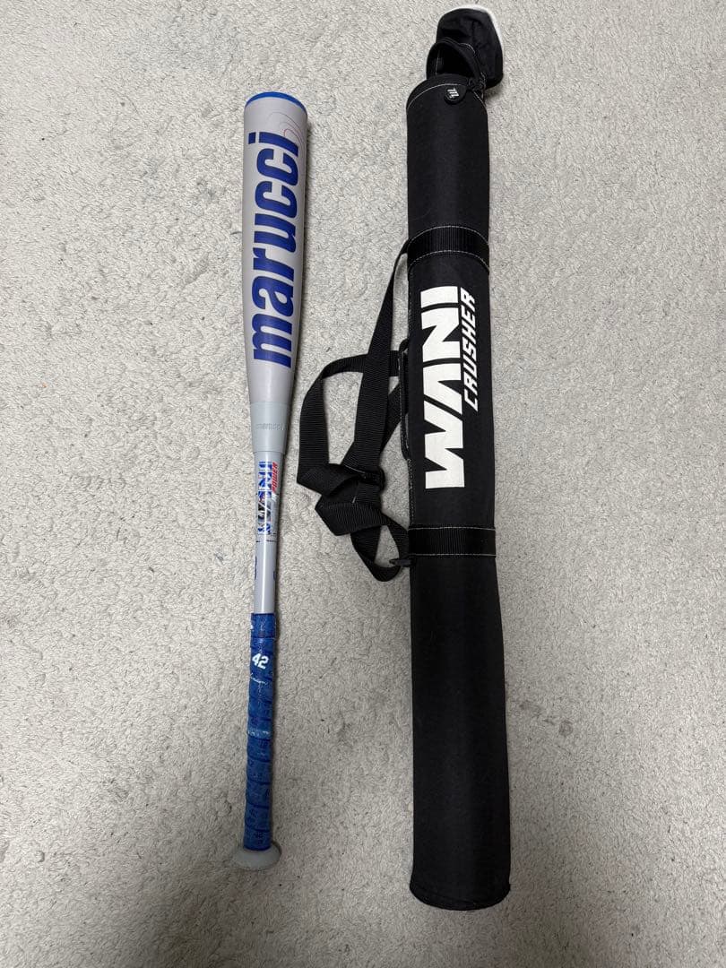 青ワニ　marucci 軟式バット 78cm バットケース付　少年野球　JSBB