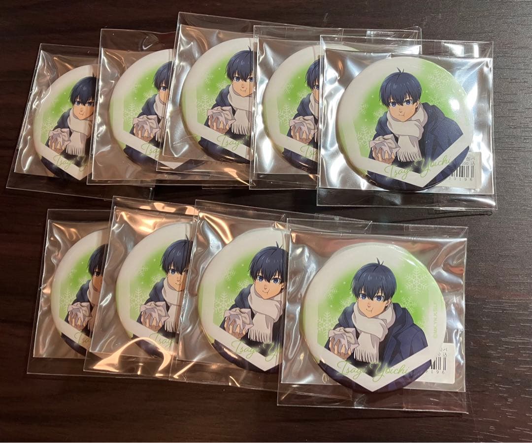 ブルーロック　まねきねこ　スキー　缶バッジ　潔世一　9点　等身