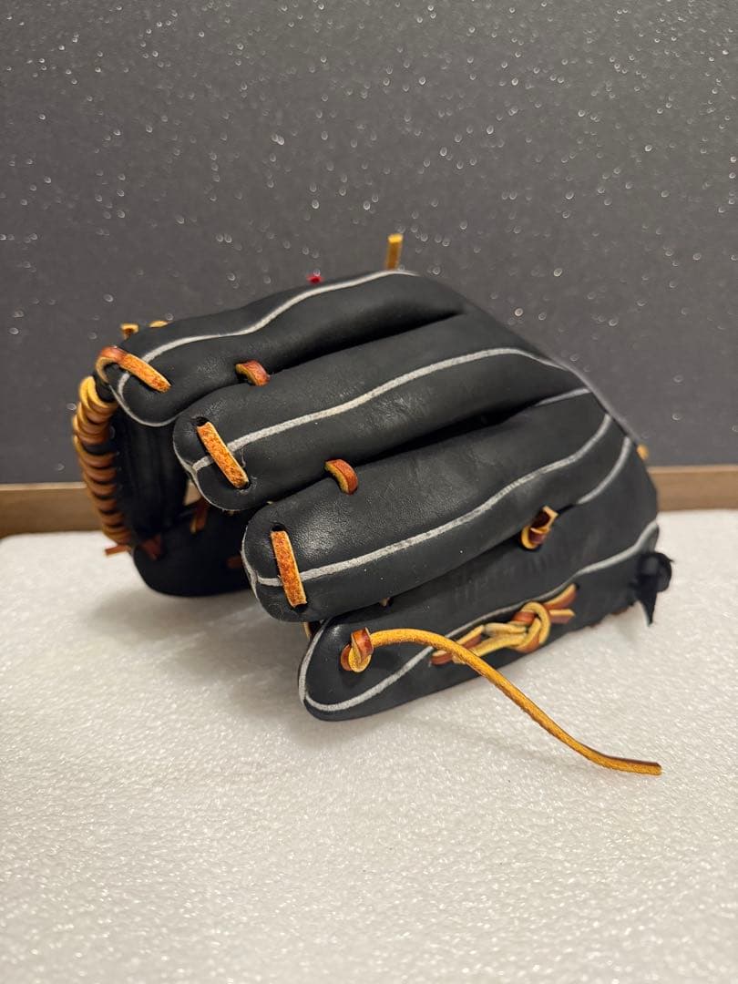 ★希少★ ナイキ オールラウンド 小型 外野手 軟式 ムートン.ヘリ革.全紐交換