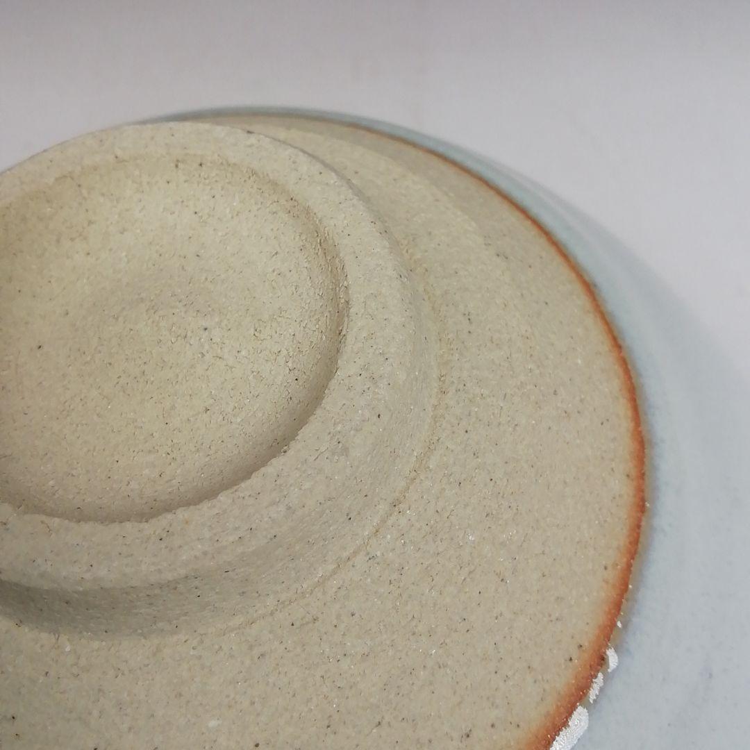 Ｗ１６１　茶碗　『白天目　茶碗』『古狭間窯　加藤菁山 作』『仕覆付』共箱　茶道具