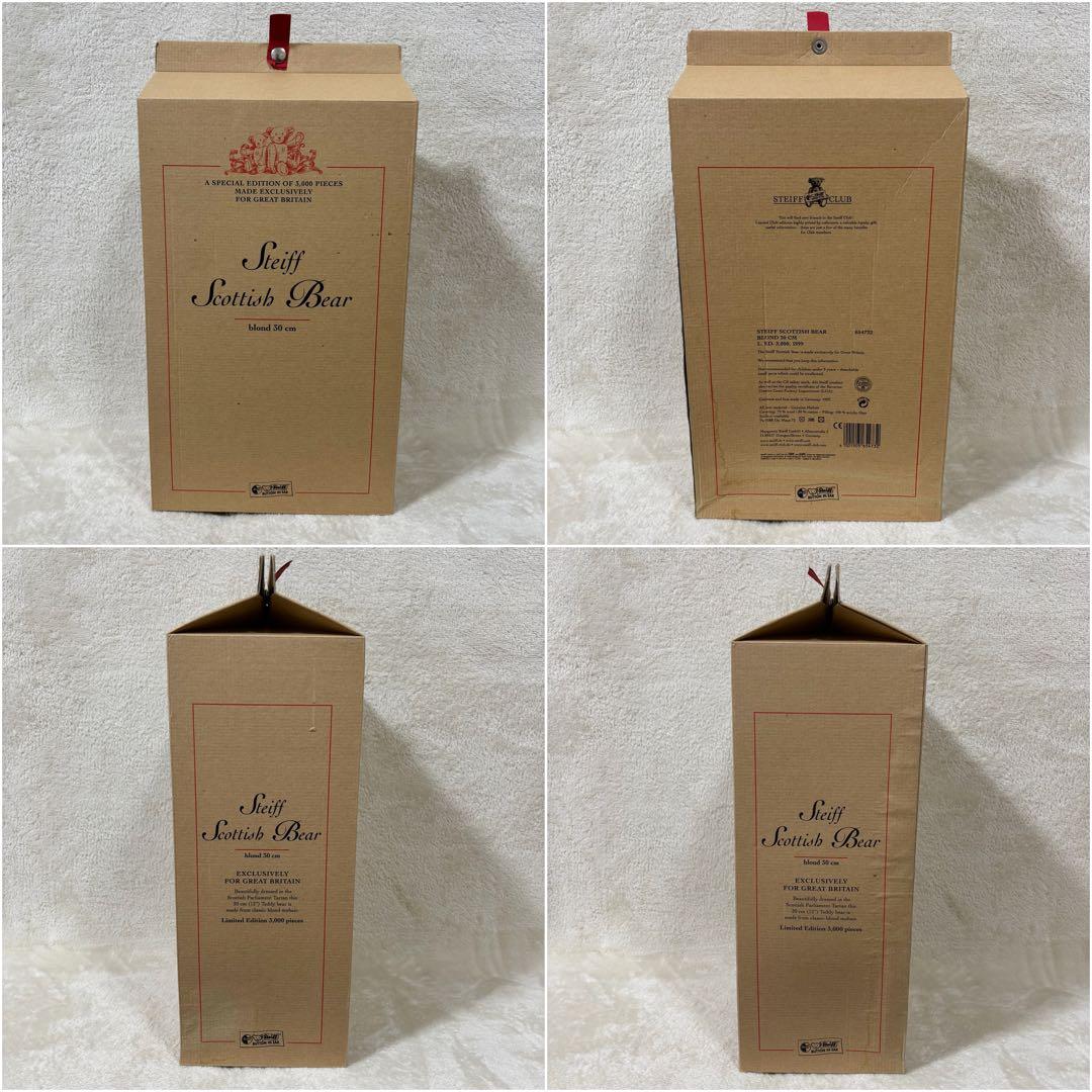 【限定品】Steiff シュタイフ スコティッシュ ベア 白タグ 赤文字