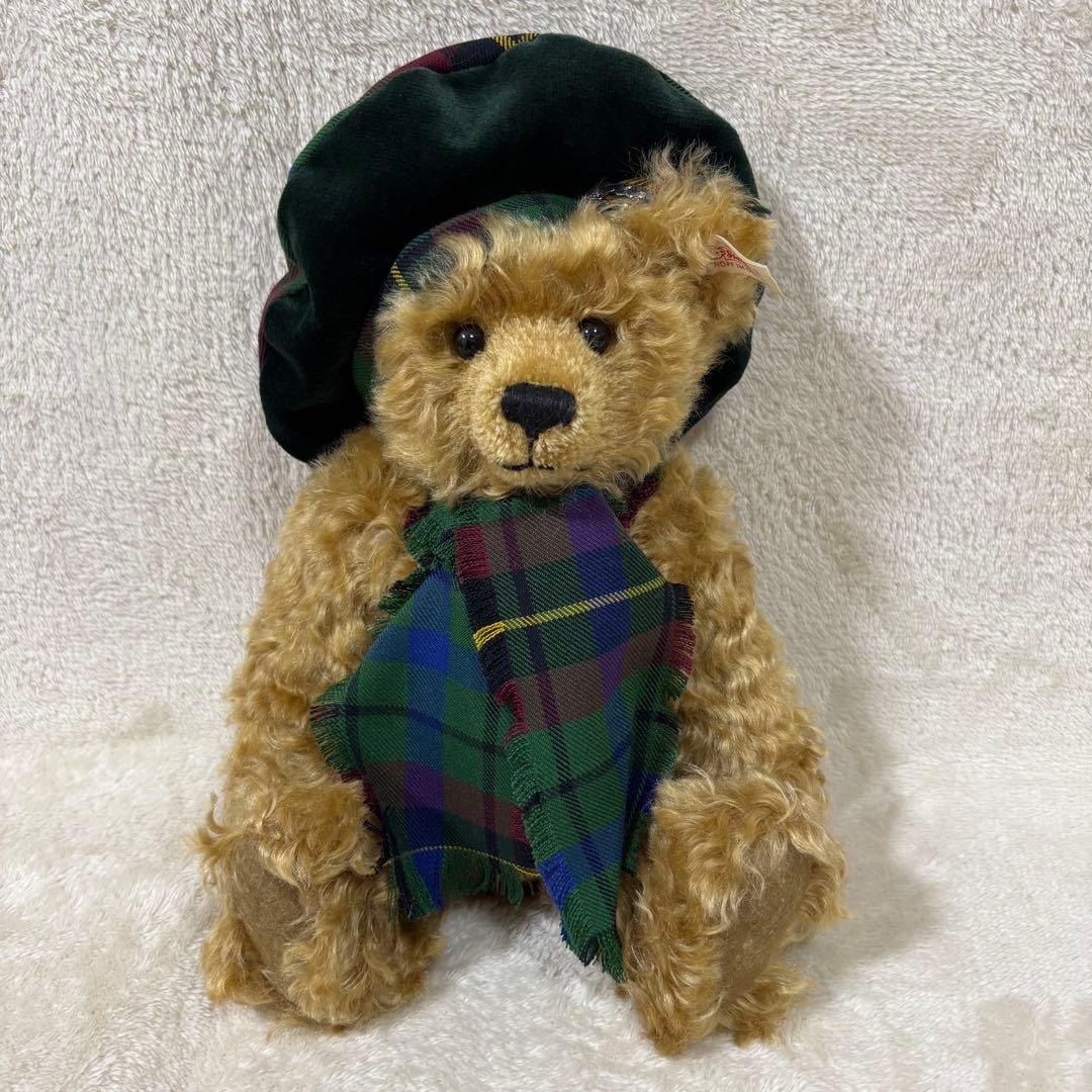 【限定品】Steiff シュタイフ スコティッシュ ベア 白タグ 赤文字