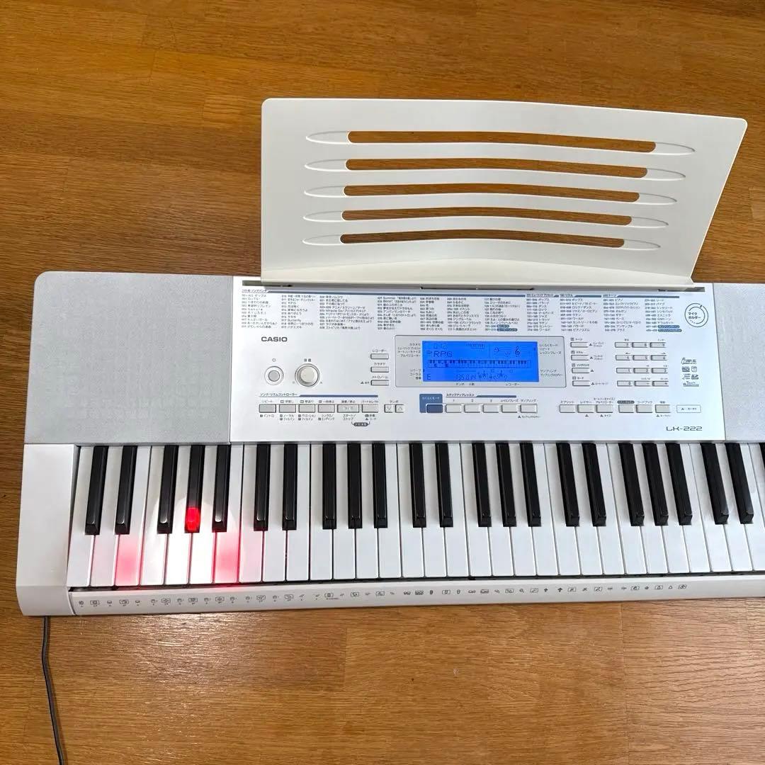 CASIO キーボード LK222 カシオ 光ナビゲーションキーボード