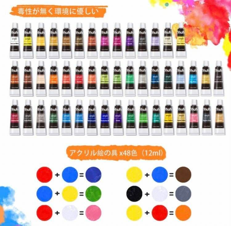 油 絵の具 セット 56点セット 油絵の具 36色 油彩 木製 イーゼル  画材