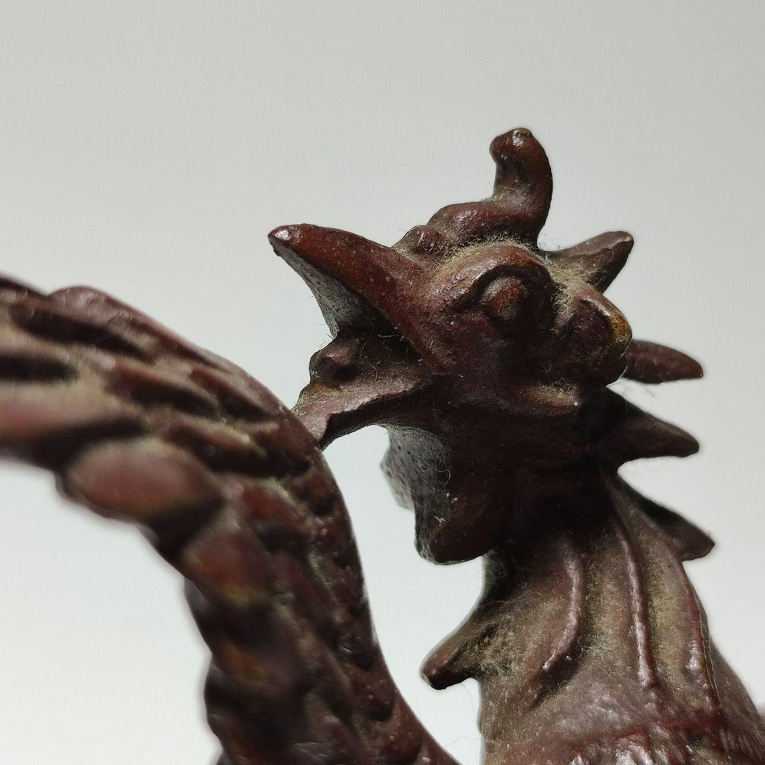 高岡銅器 鳳凰文鎮 書鎮　二上元威