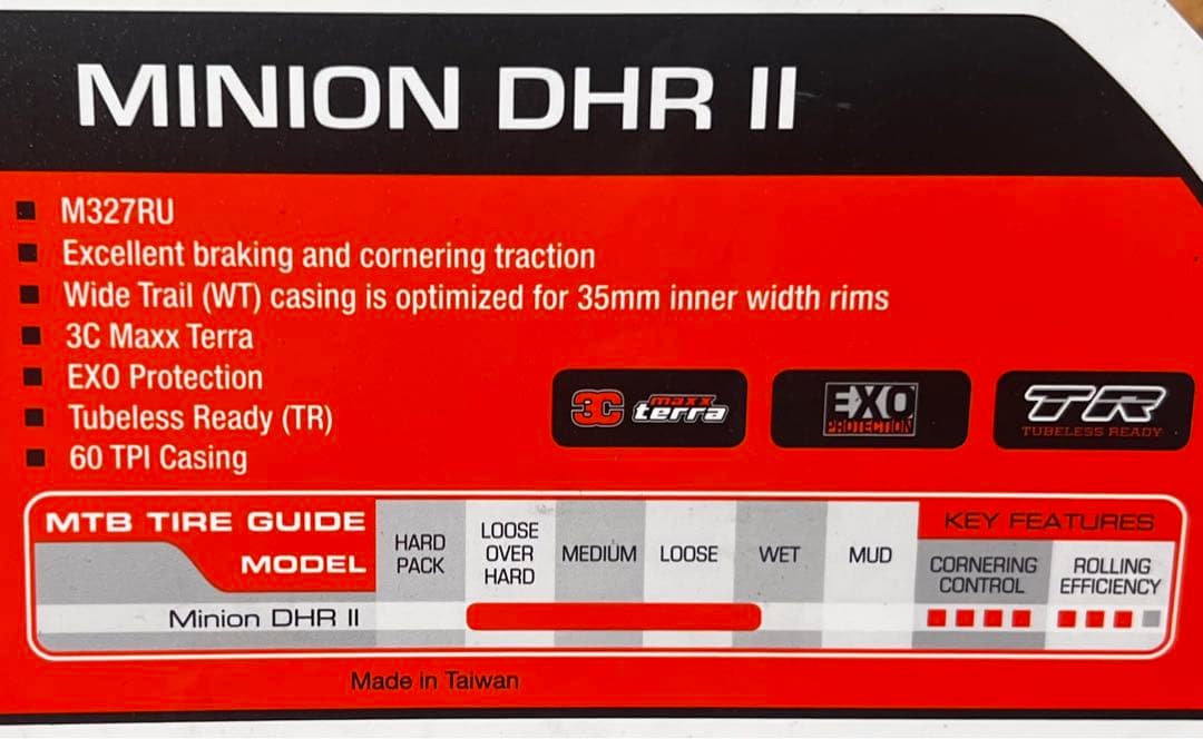 Maxxis DHR 3CT EXO(29*2.4//27.5*2.4)WT一本