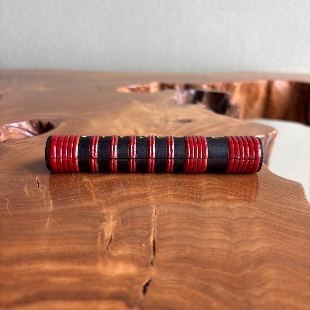 笛香合 小林幸清造 木工芸 茶道具 共箱