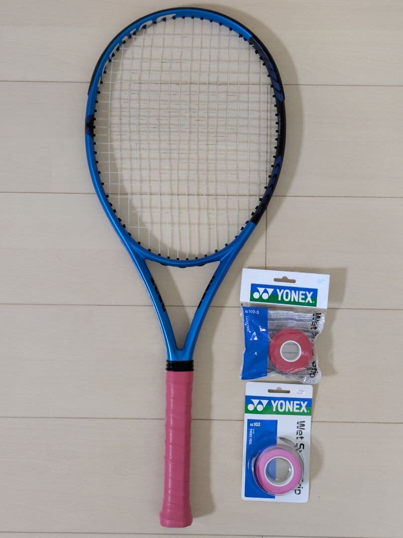 硬式テニスラケット　DUNLOP FX500 G1とグリップテープ5本セット