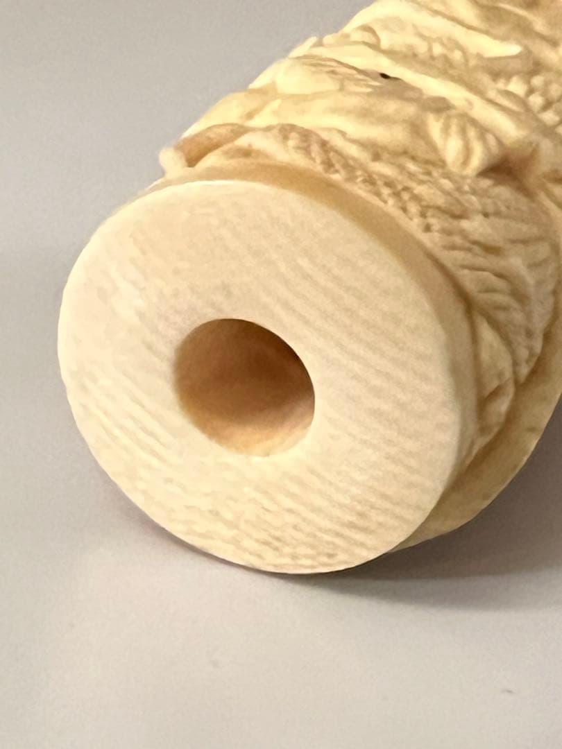 極上 彫刻　龍　パイプ　 H—-004