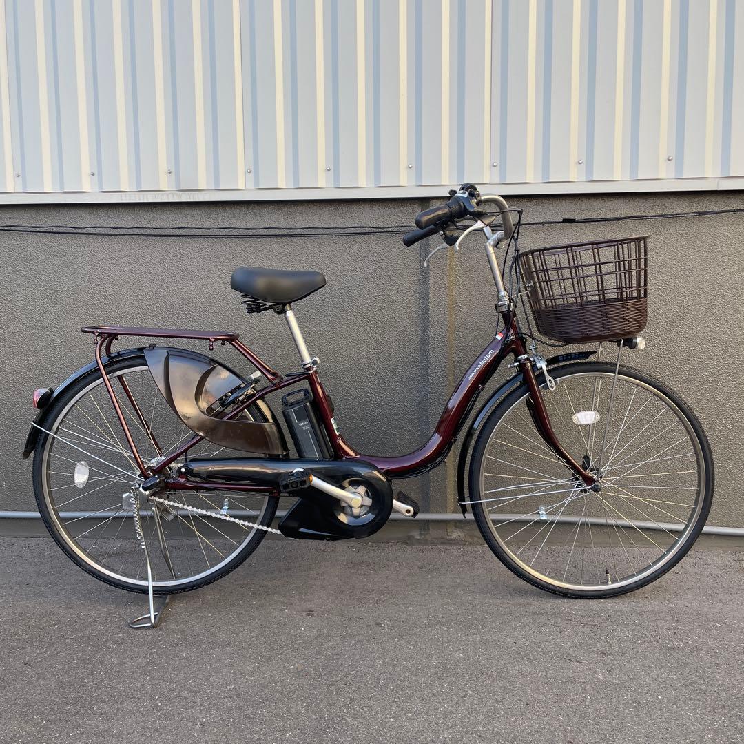 ヤマハ電動アシスト自転車26インチ バッテリー大容量12.3Ahブラウン