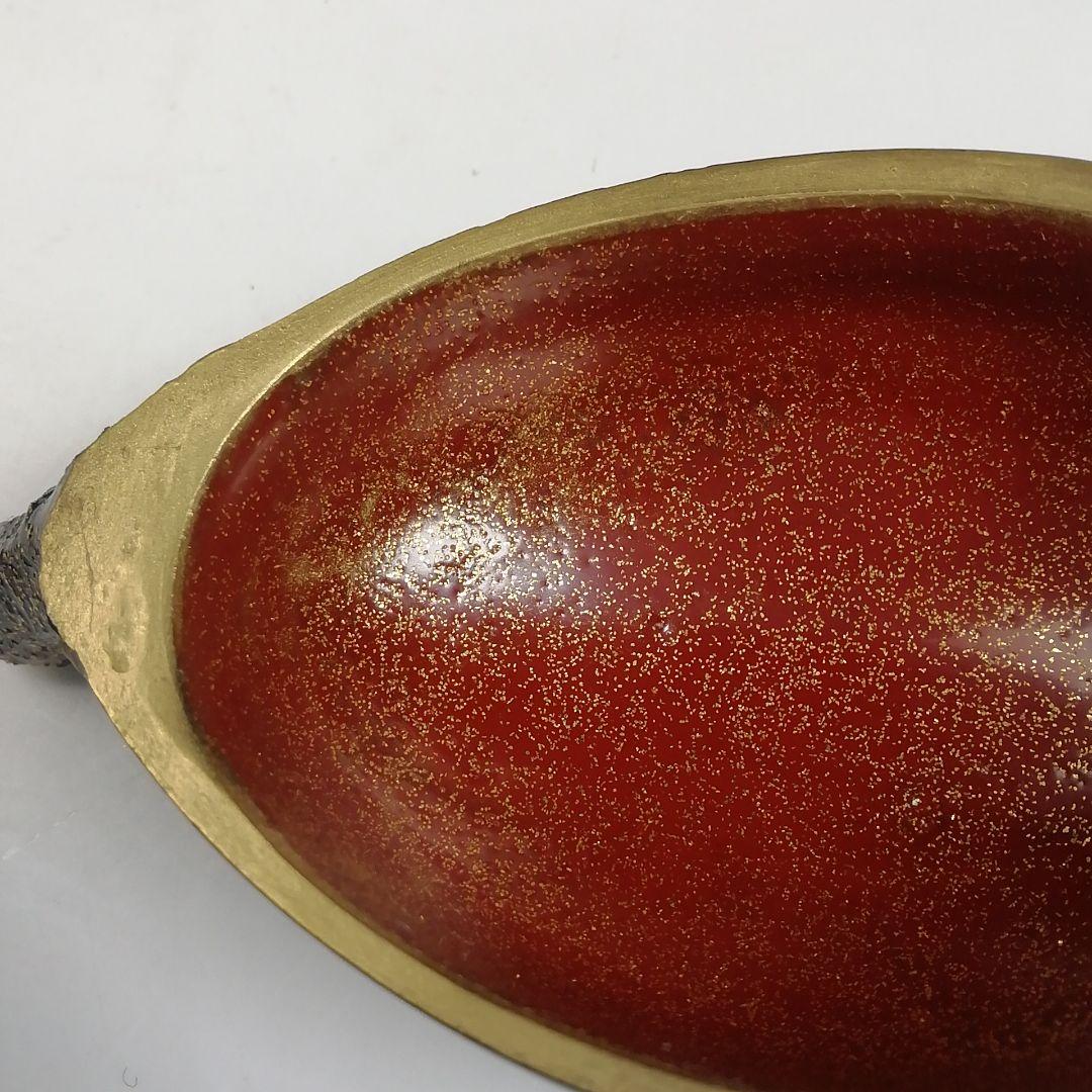 Ｗ１５　香合　『茄子　香合』『塗師　楽堂 作』　共箱　茶道具