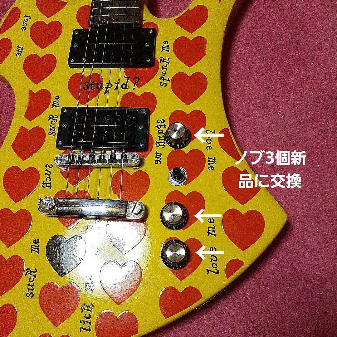 イエローハート・hideモデル。モッキンバードエレキギター。