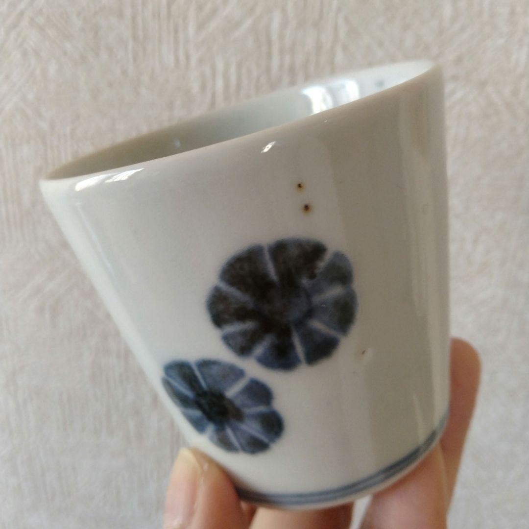 古伊万里染付花散らし文蕎麦猪口江戸時代