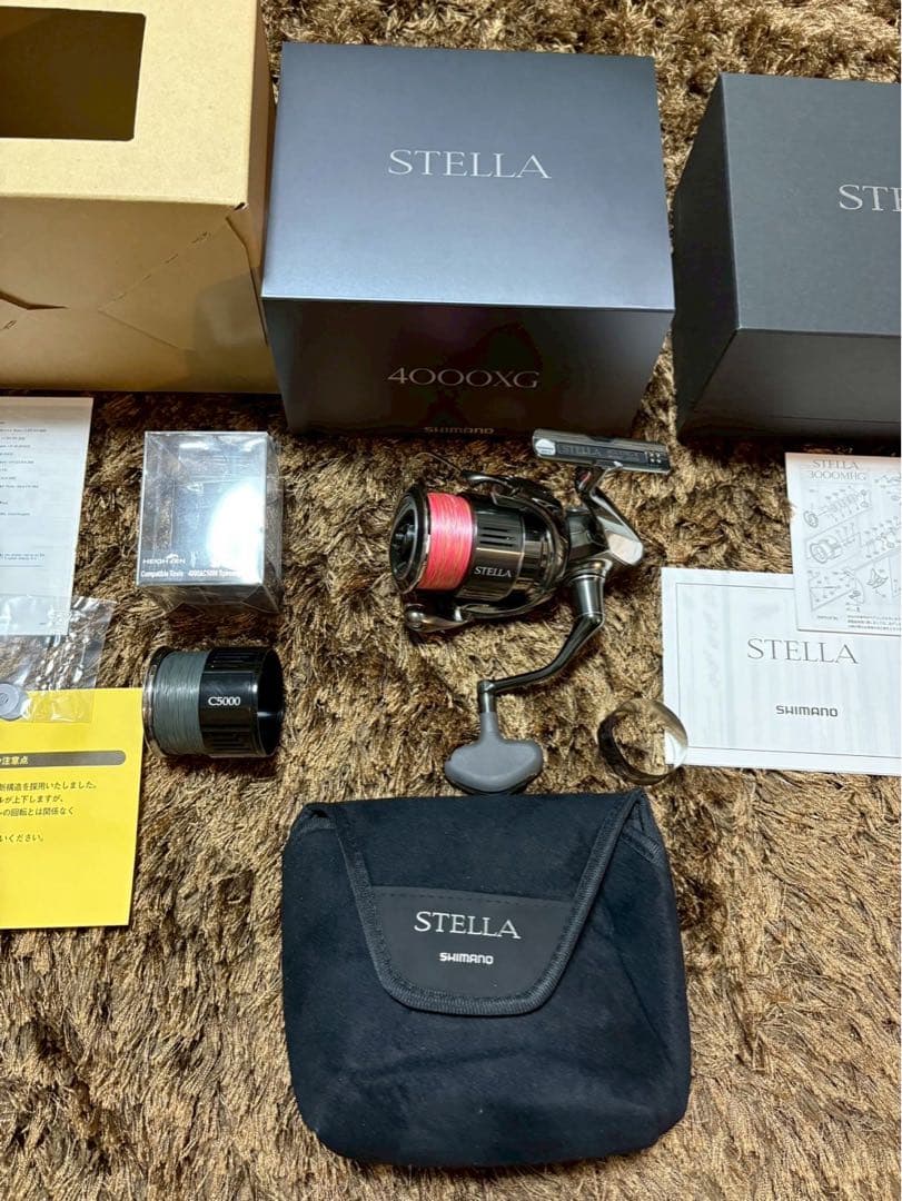 シマノ 22ステラ 4000XG SHIMANO スピニング　夢屋スプールセット