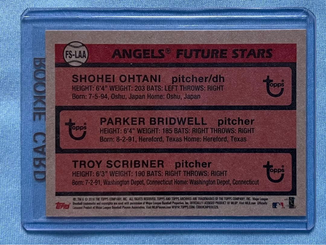 2018 Topps Heritage 大谷翔平 RC フューチャースターズ