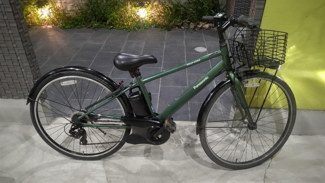 パナソニック 電動スポーツバイク VELO-STAR 外装7段変速 グリーン