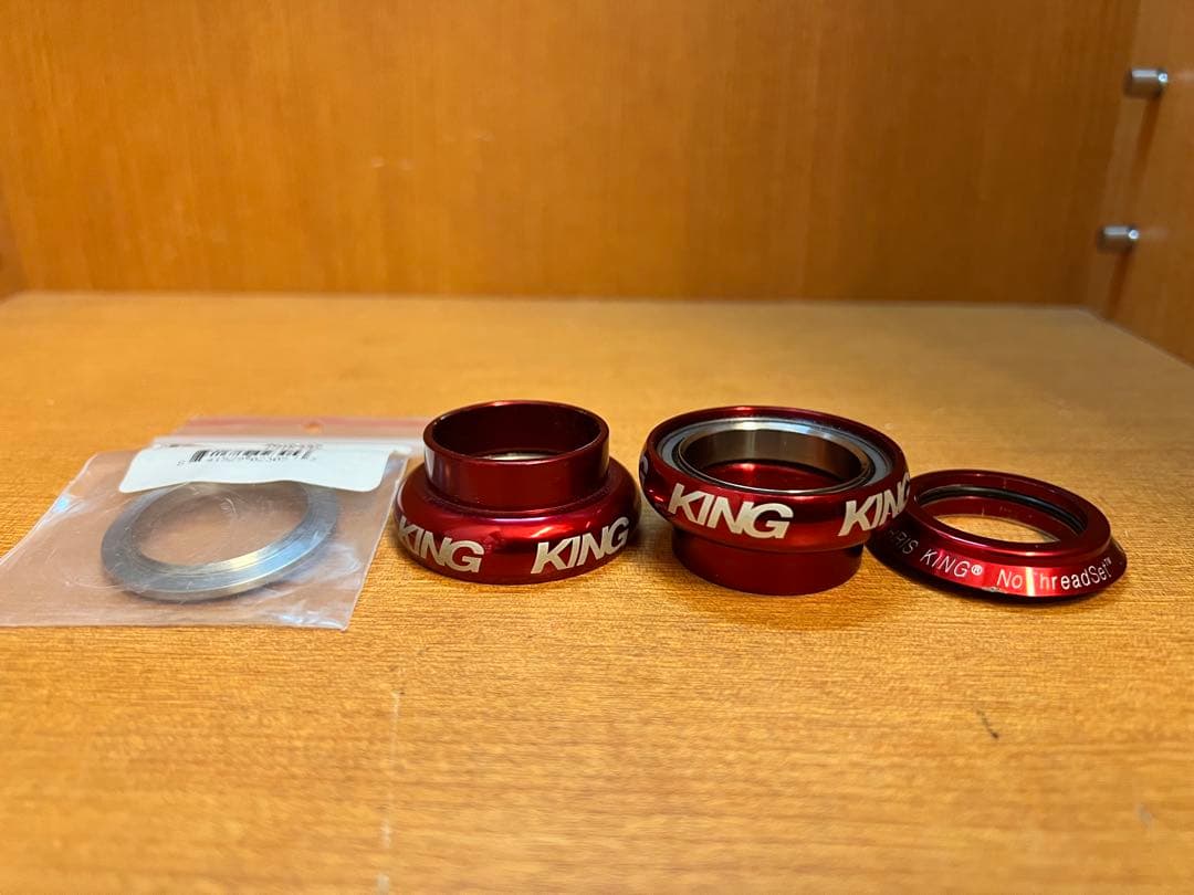 CHRIS KING ヘッドセット ノンスレッド レッド OS