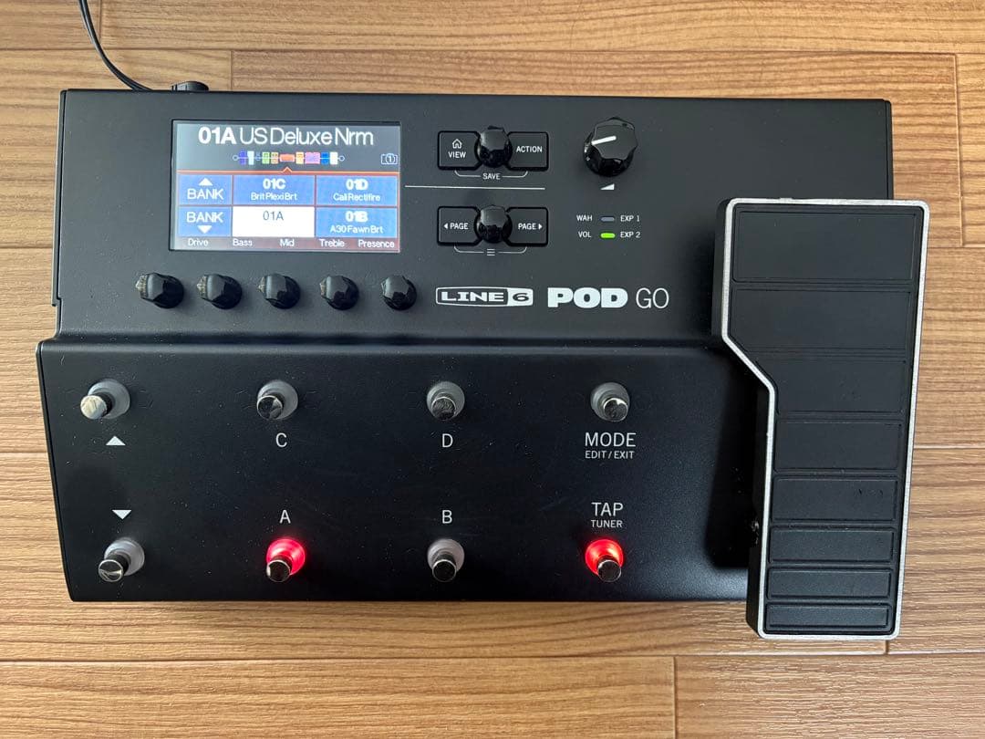 LINE 6 POD GO ギターエフェクター【箱/付属品付】