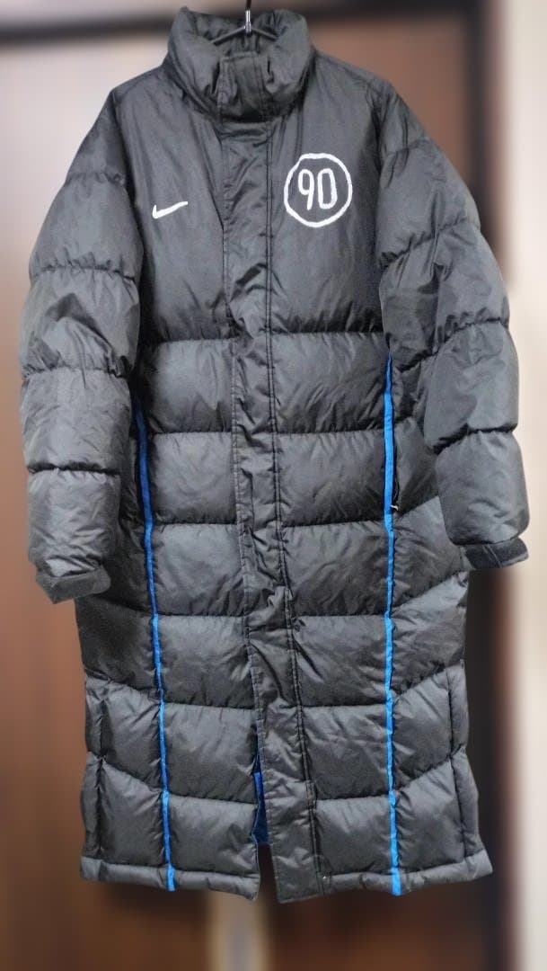1点モノ★肉厚NIKE★ロングダウンコートぱんぱん★ベンチコート ★Ｌ美品