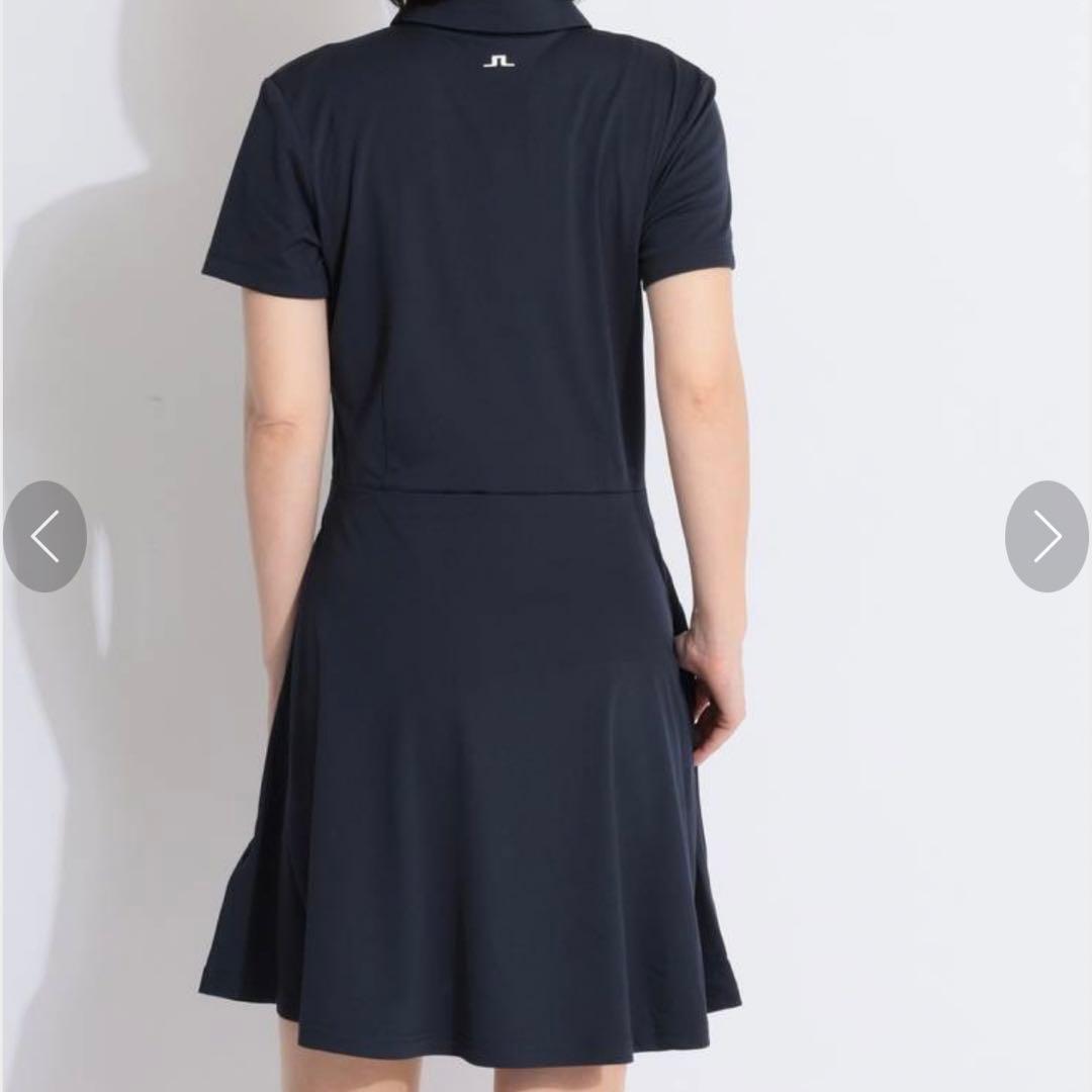 【新品未使用タグ付き】ジェイリンドバーグ ゴルフワンピース ネイビーポロシャツ