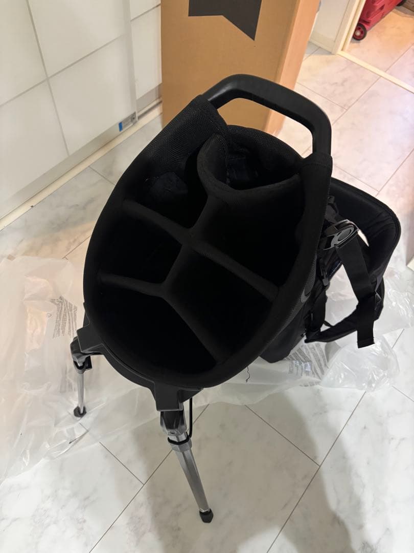 Mizuno スタンド付きキャディバッグ ブラック