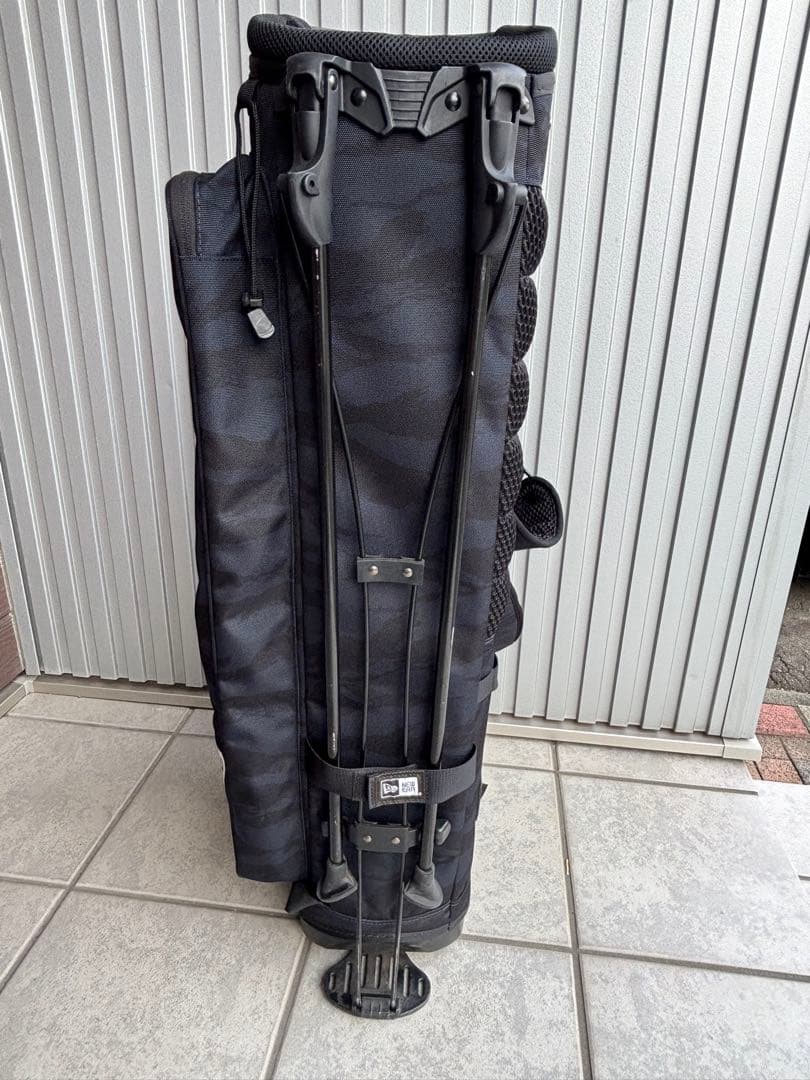 NEW ERA キャディーバッグ カモネイビー　スタンド式