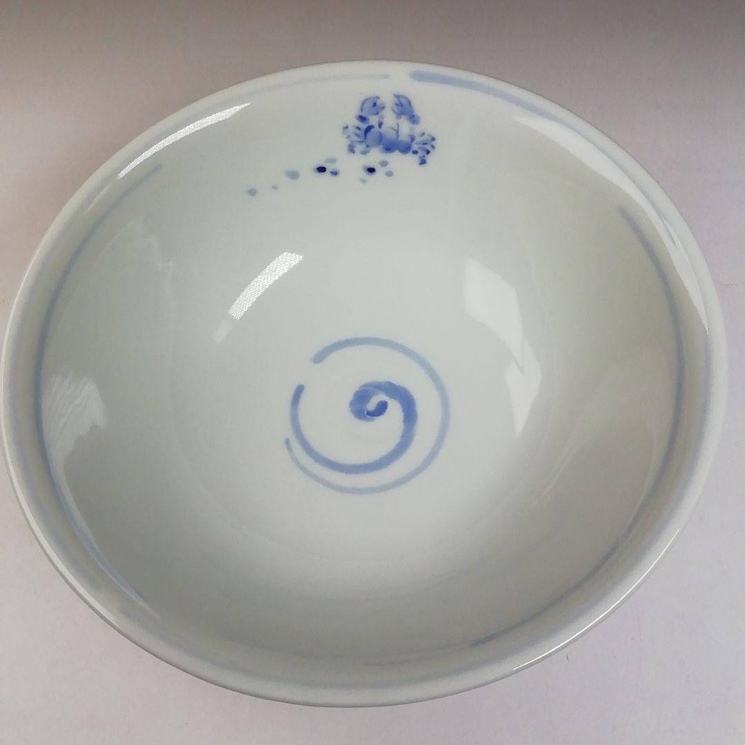 Ｔ７３０　茶碗　『染付　糸目　沢蟹』『平茶碗』『幸風 造』　共箱　抹茶碗　茶道具