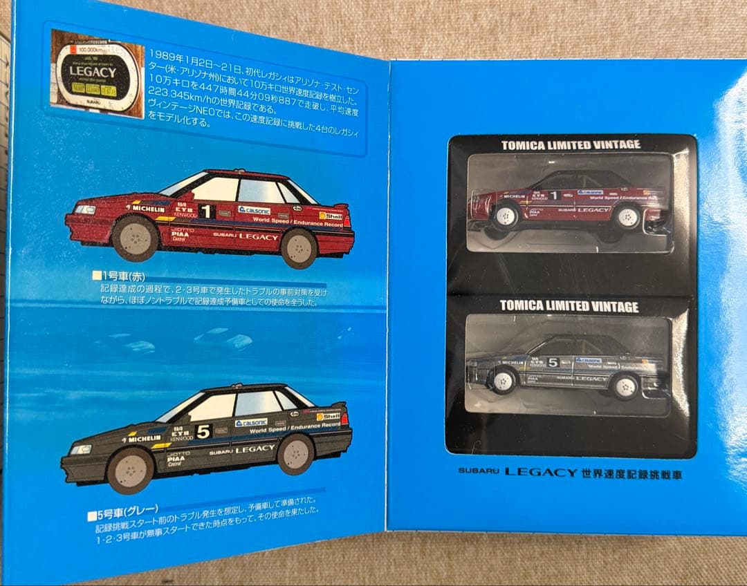 トミカリミテッドヴィンテージネオ　スバル　レガシー　Vol.1,2