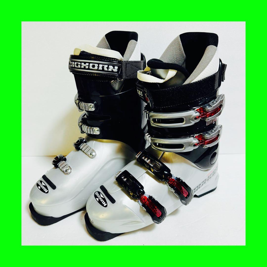 スキーブーツ27cm BIG HORN スキー用ブーツ 黒色ブラック初心者格安