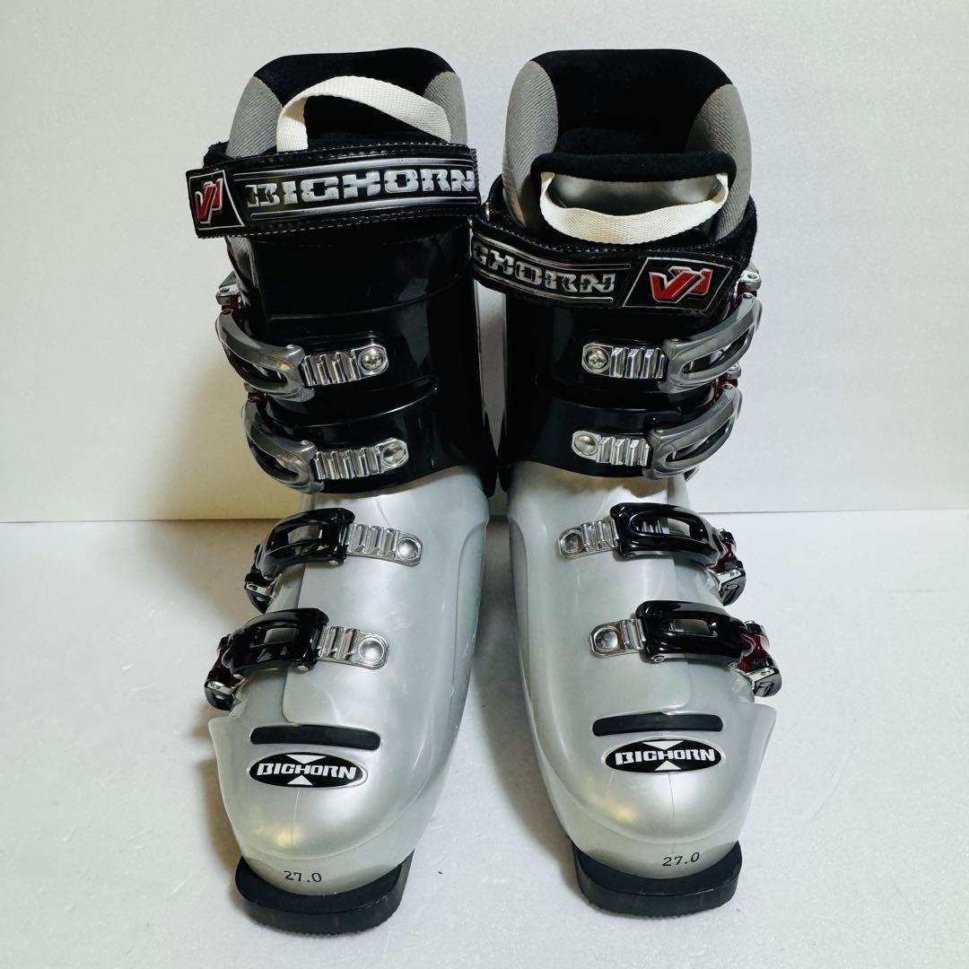 スキーブーツ27cm BIG HORN スキー用ブーツ 黒色ブラック初心者格安
