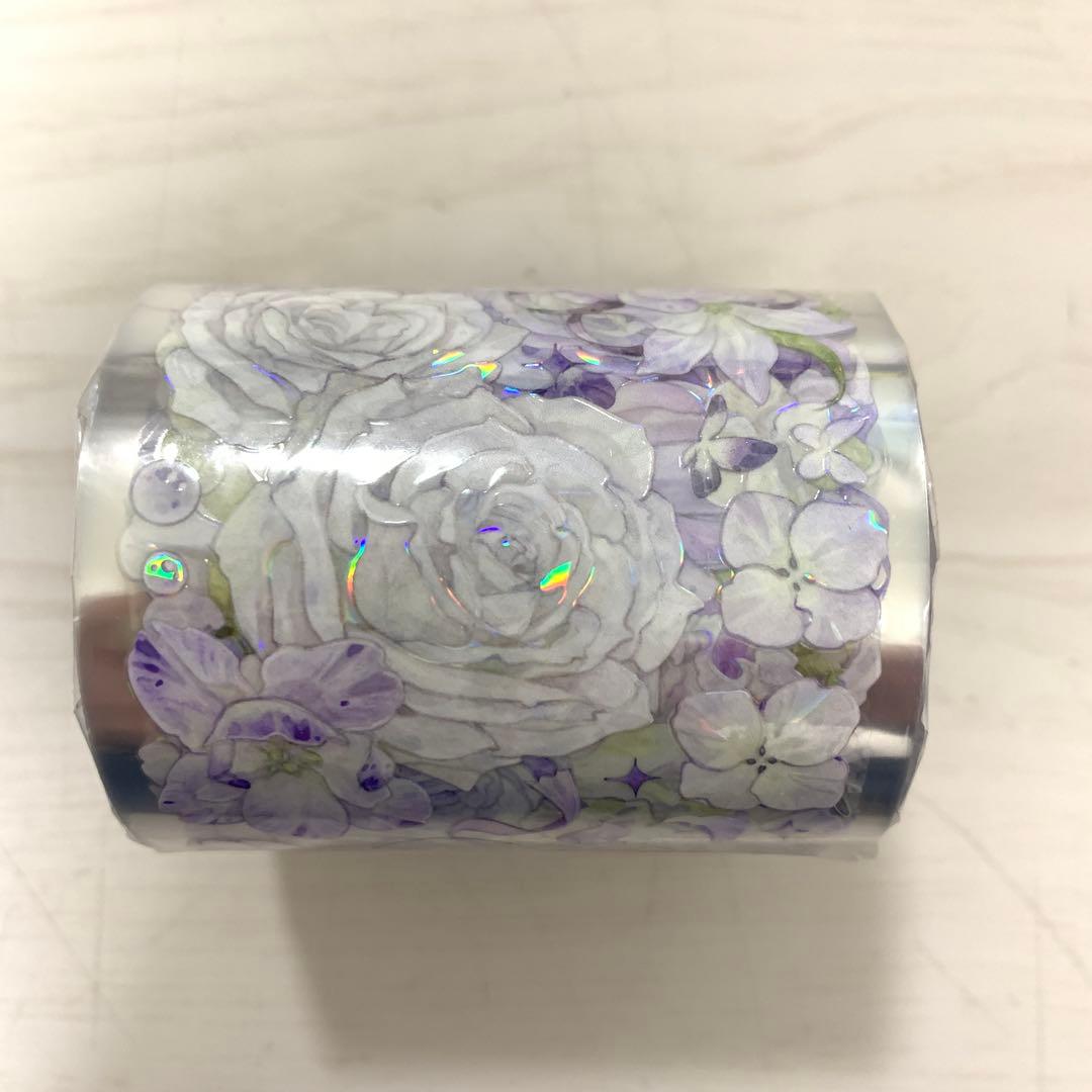 M1320. 迷霧森林 紫舞悠悠 マスキングテープ 貝殻光PET