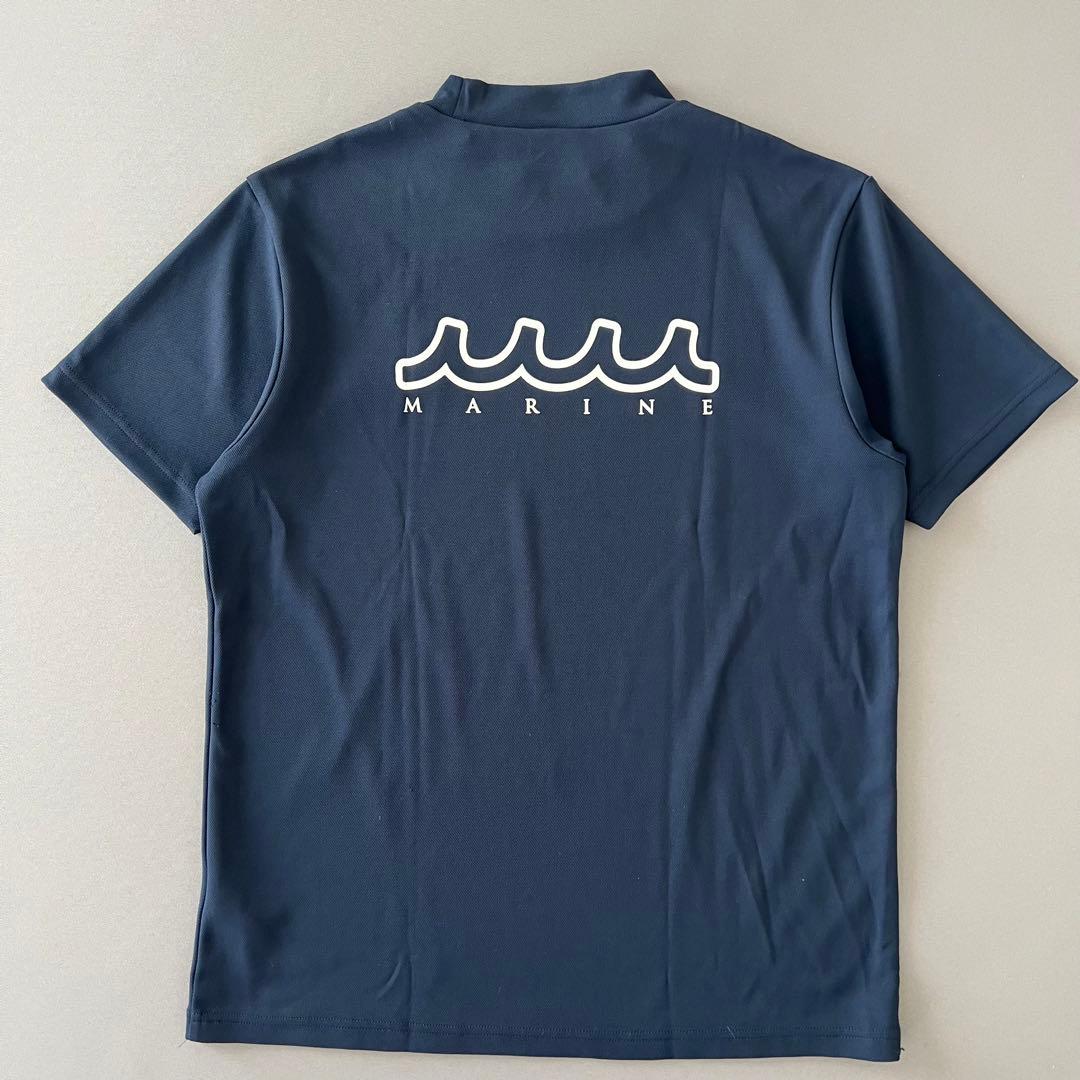 muta MARINE ムータマリン　ロゴマーク　モックネック　シャツ　メンズ