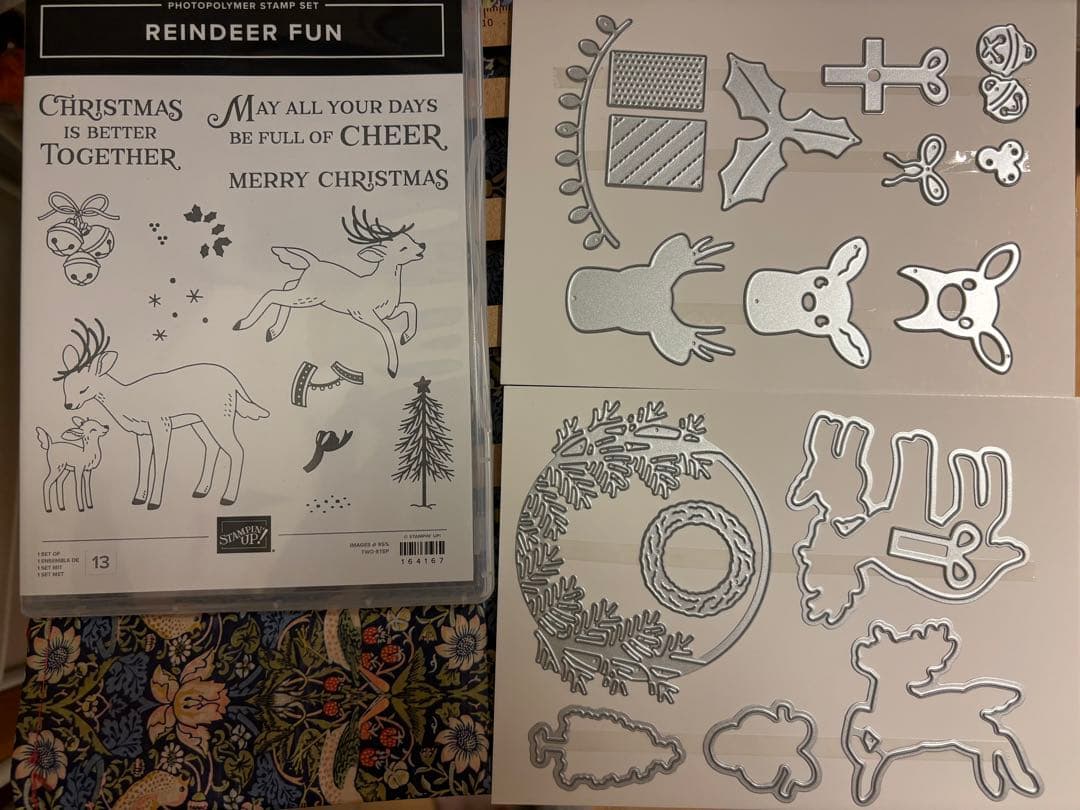 完売の品1点限り♡未使用　新作トナカイのかわいいスタンプ&ダイ　スタンピンアップ
