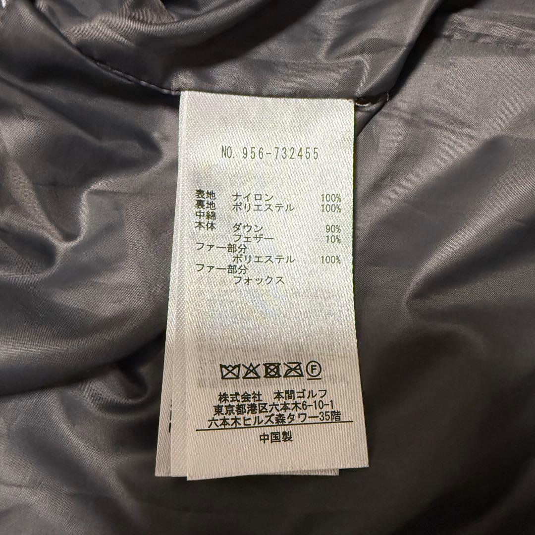 【試着のみ/美品】本間ゴルフ HONMA ダウンベスト Mサイズ グレー