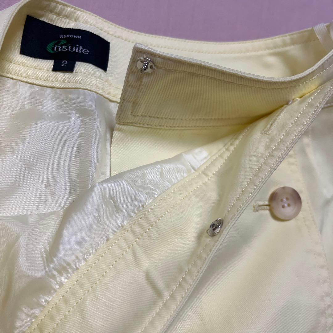 RENOWN ensuite ミニスカート　ゴルフ　テニス　スポーツ　イエロー