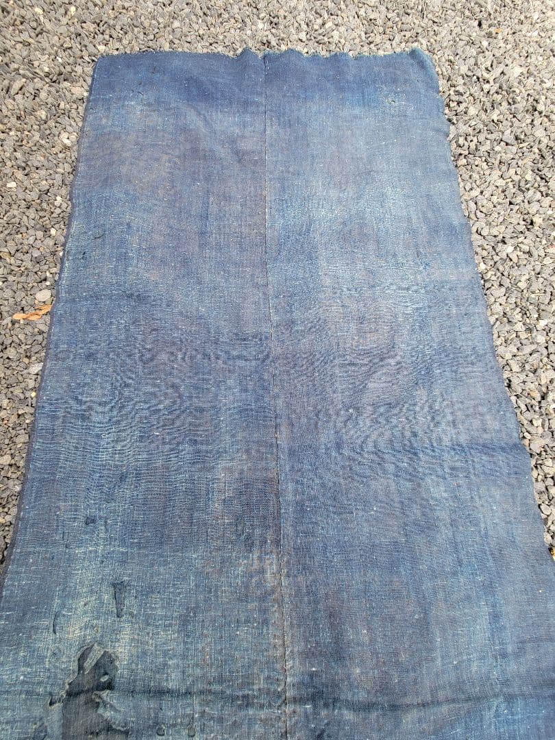 藍染 木綿 2幅 古布 生地 材料 リメイク