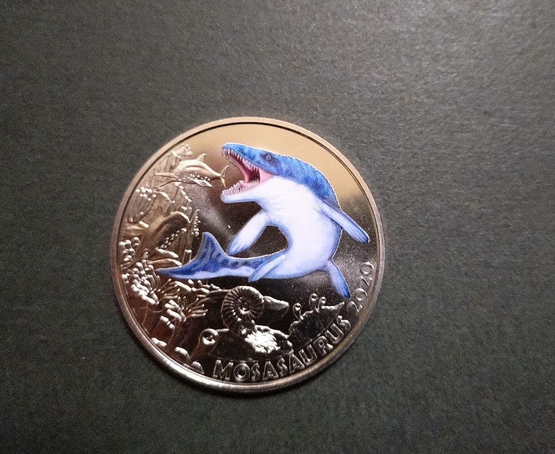 モササウルス ホフマニー 3ユーロ 2020年恐竜【ジュラシックワールド】