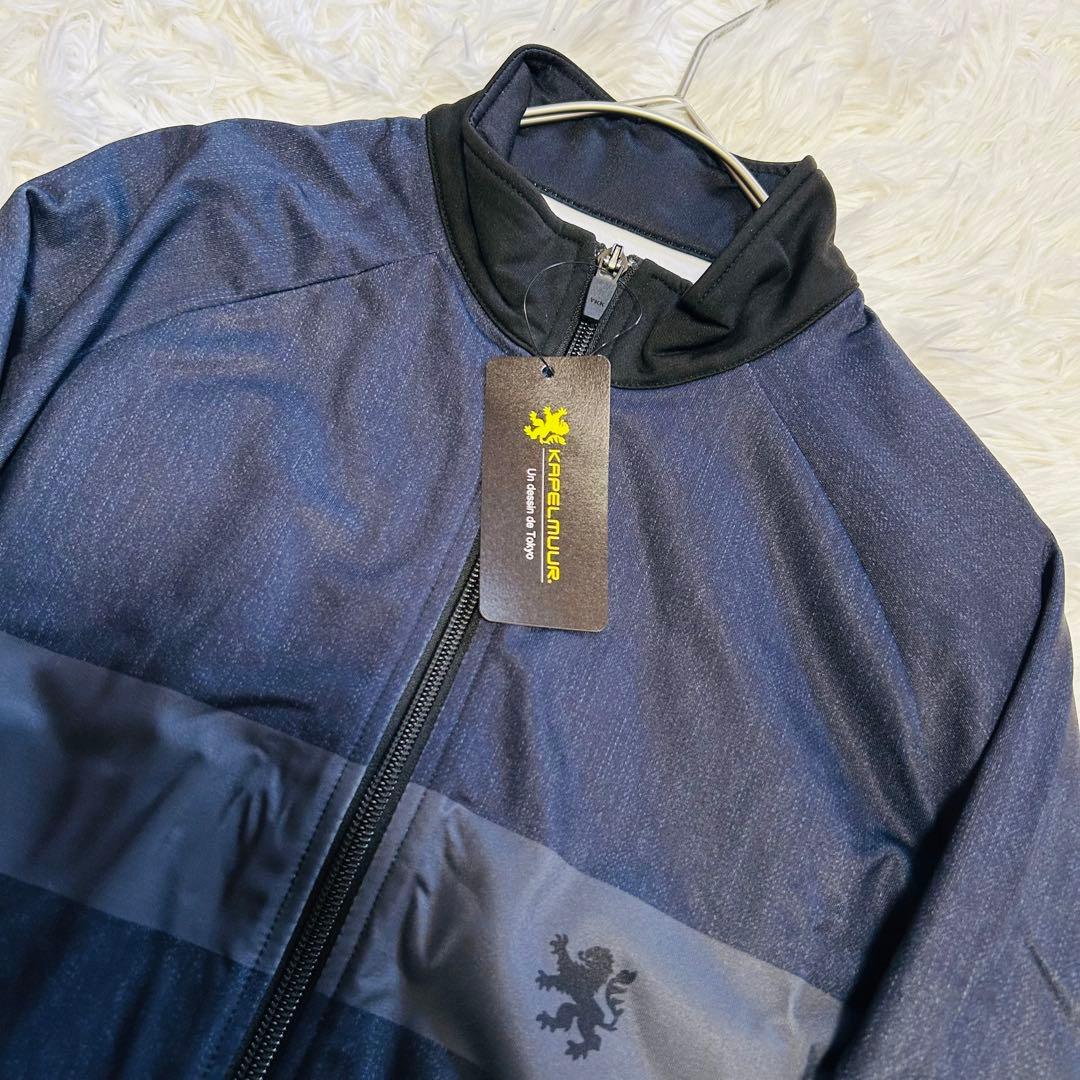 ■新品■　カペルミュール　Mサイズ　裏起毛ジャケット　グレーボーダーデニム