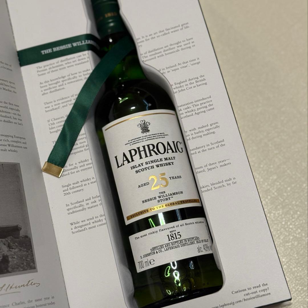 お値下げ中❗️新品未開封ラフロイグ25年並行 スコッチウイスキーLaphroaig