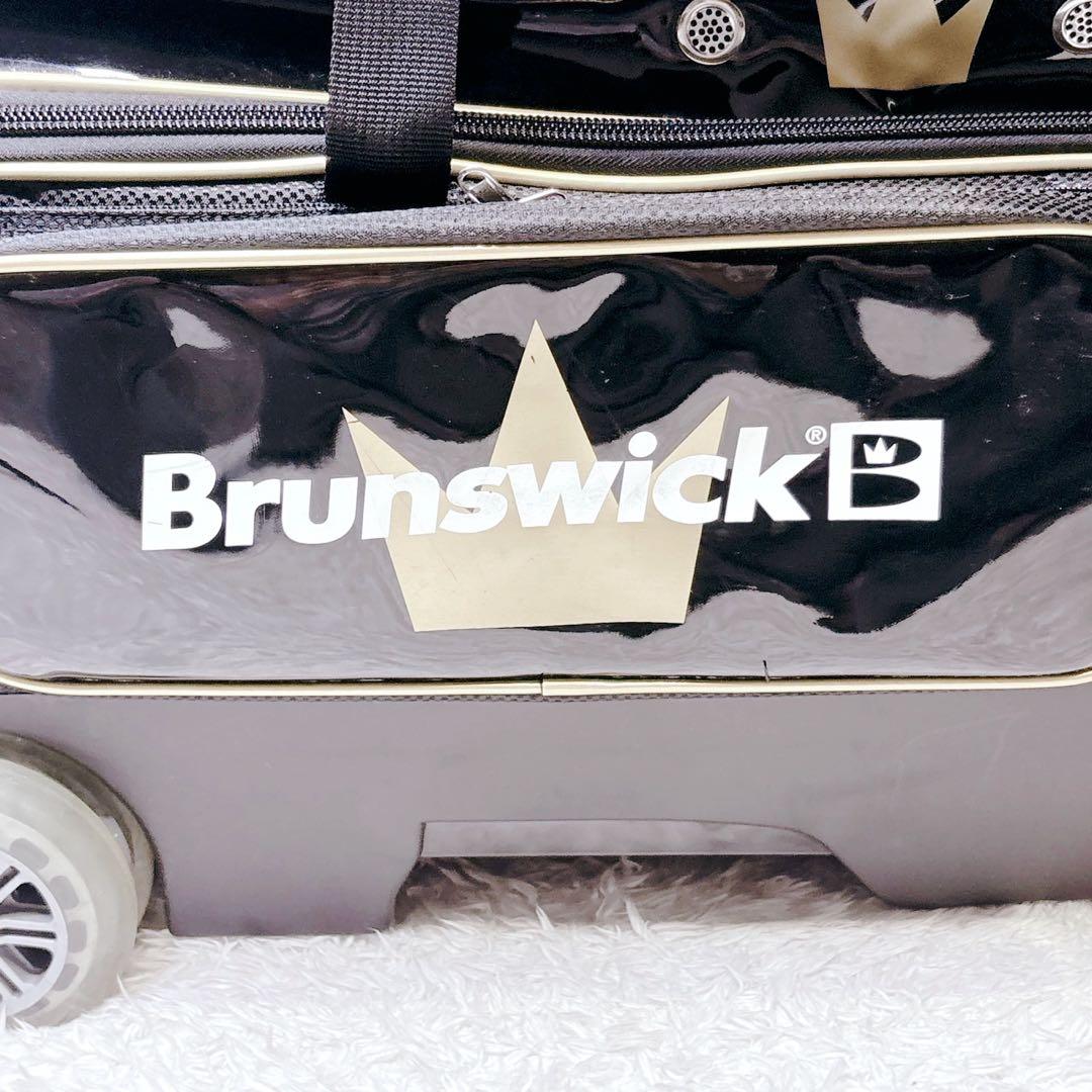 Brunswick 3個用 キャディタイプ ボウリング バッグ キャスター