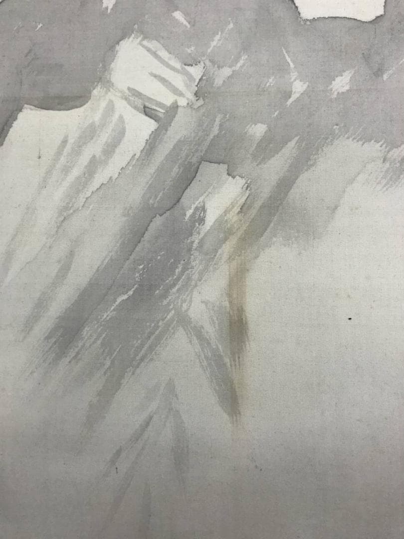 作者不詳/夏景山水図/山水図/山家図/掛軸/名家伝来/AE-122