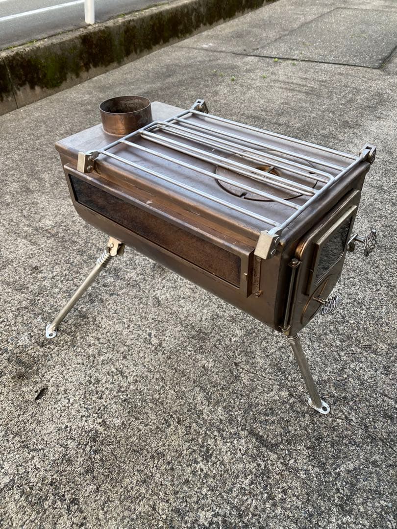 テンマクデザイン ウッドストーブサイドヴュー【L】収納ケース、煙突ガード付き