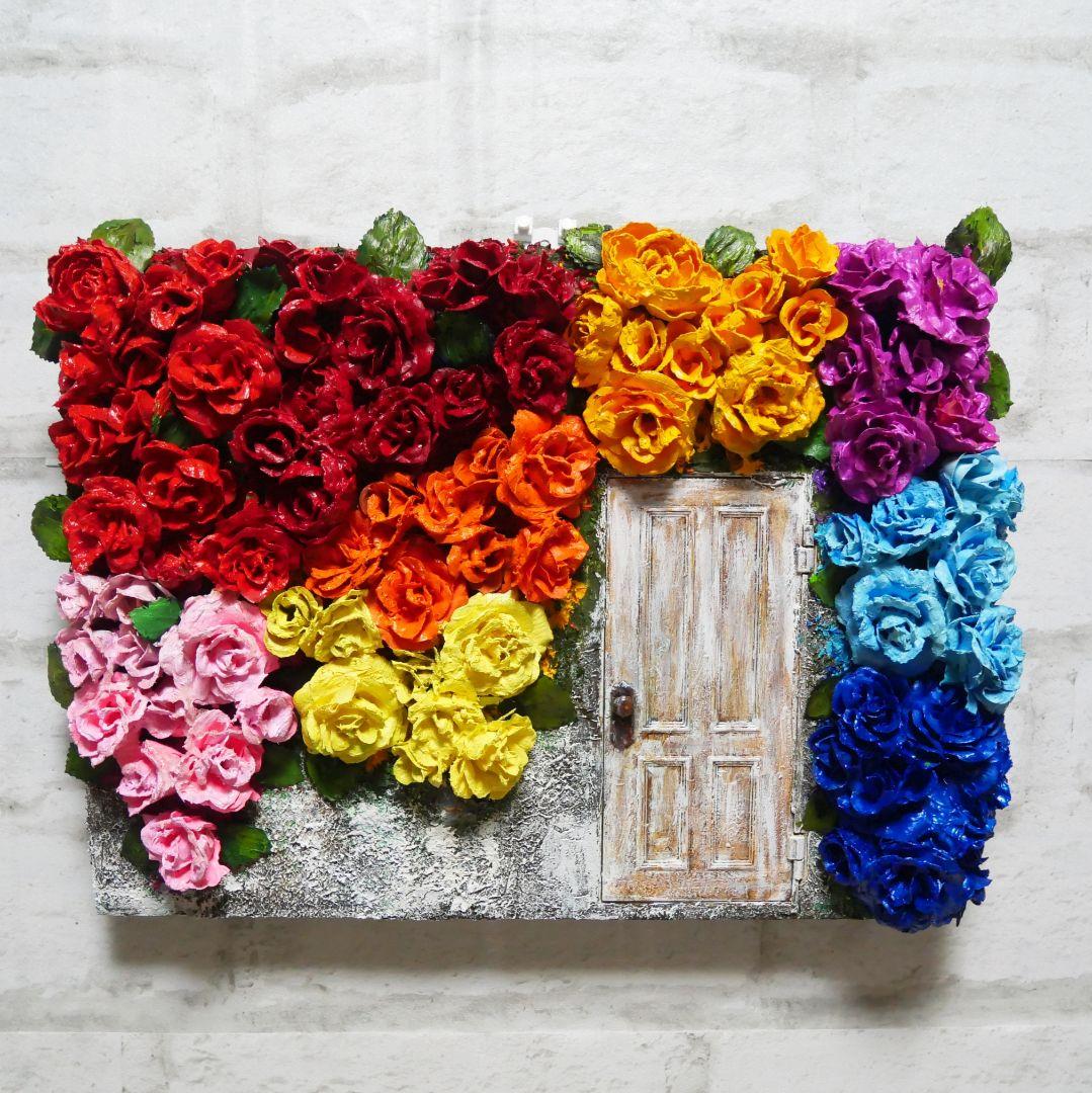 油絵 油彩 油彩画 絵 絵画【扉の先の世界】