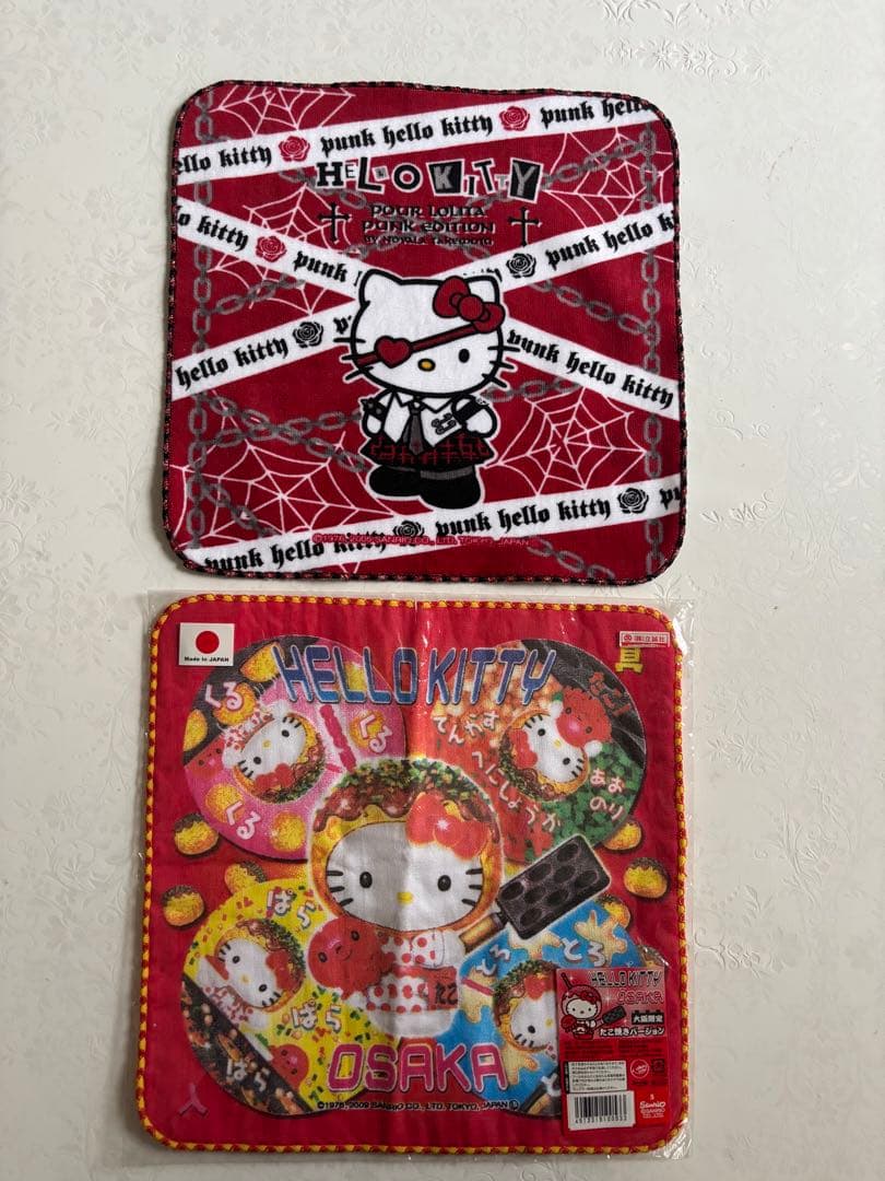 ご当地限定品・ハローキティ タオル・ハンカチセット多数　セット売り