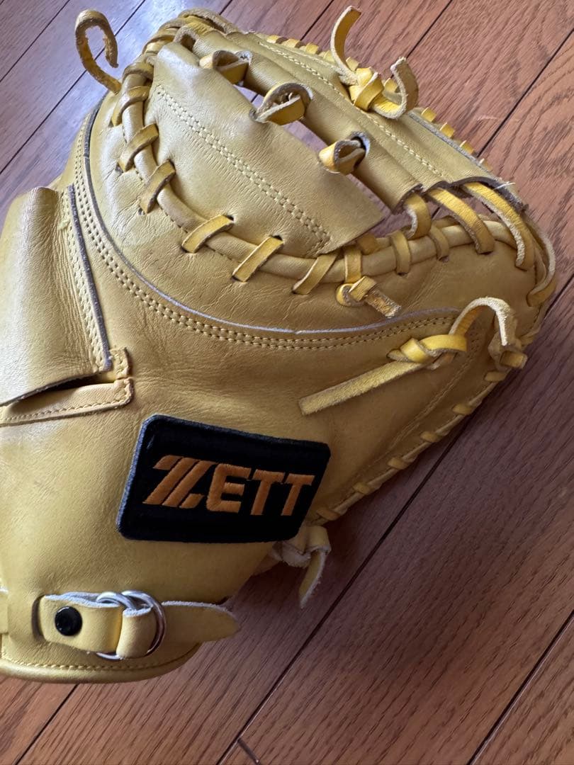 ZETT 硬式　キャッチャーグローブ イエロー